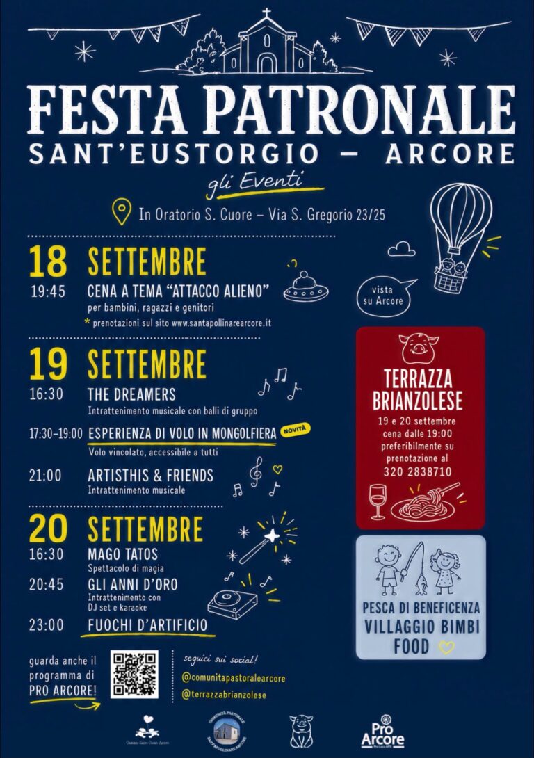 Scopri di più sull'articolo IL WEEKEND IN ORATORIO: GIOCHI, STAND E SPETTACOLI PER TUTTA LA FAMIGLIA